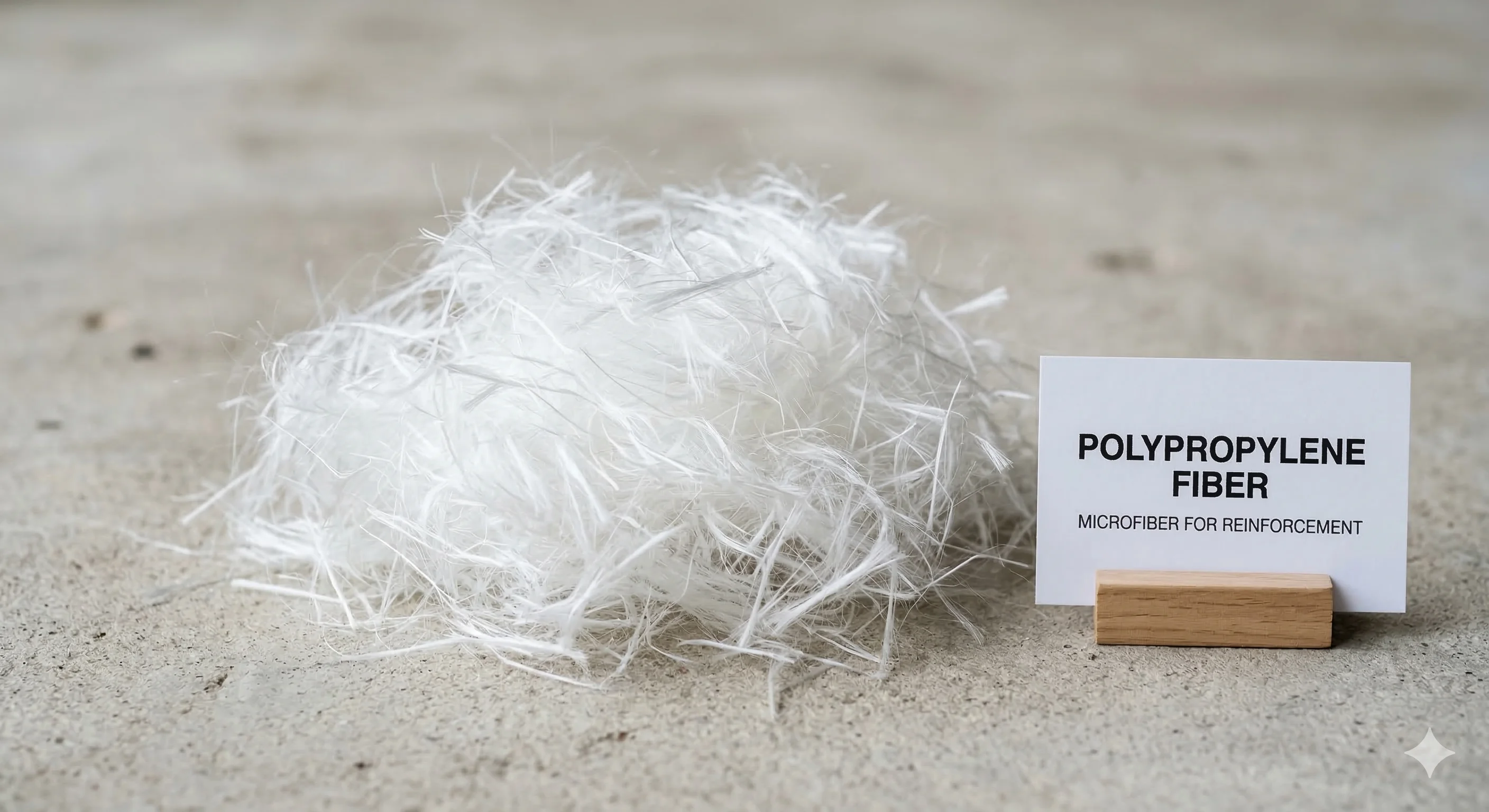 Полипропиленовая фибра (фиброволокно) 6 мм